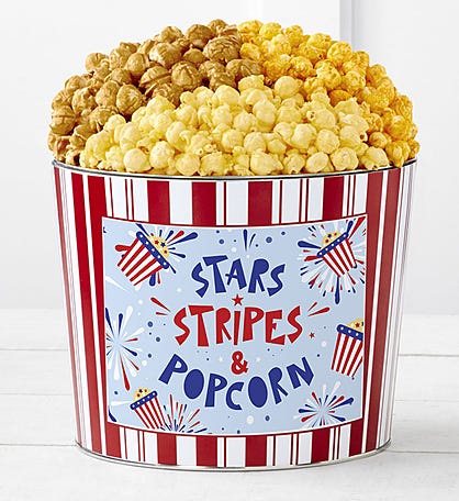 Tins With Pop® Stars Stripes & Popcorn